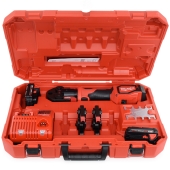 M18 Short Throw Press Tool Kit w/ 1/2", 3/4" & 1" PEX Crimp Jaws, (2) Batteries, Charger & Case Milwaukee