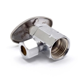 Matco-Norca 1/2" FIP x 3/8" OD Compr. Angle Stop Valve (Multi-Turn), Lead-Free - Image 2
