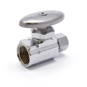 Matco-Norca 1/2" FIP x 3/8" OD Compr. Straight Stop Valve (Multi-Turn), Lead-Free - Image 2