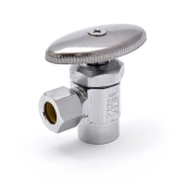 Matco-Norca 1/2" Sweat x 3/8" OD Compr. Angle Stop Valve (Multi-Turn), Lead-Free - Image 1