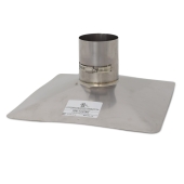 Z-Flex 3" Z-Max 13" x 13" Pre-Stressed Stainless Steel Chimney Flashing - Image 1