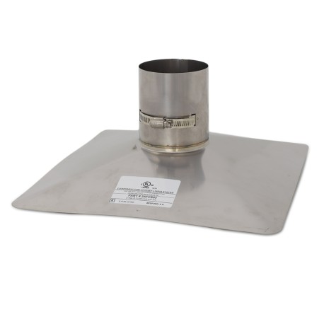 Z-Flex 3" Z-Max 13" x 13" Pre-Stressed Stainless Steel Chimney Flashing