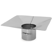 Z-Flex 4" Z-Max 13" x 13" Pre-Stressed Stainless Steel Chimney Flashing - Image 2