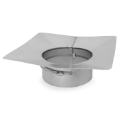 Z-Flex 8" Z-Max 16" x 16" Pre-Stressed Stainless Steel Chimney Flashing - Image 2