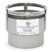 Z-Flex 5" Stainless Steel Stove/Insert Appliance Adapter for Chimney Liner - Image 1