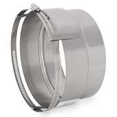 Z-Flex 7" Stainless Steel Stove/Insert Appliance Adapter for Chimney Liner - Image 2