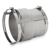 Z-Flex 5" Stainless Steel Dripless Connector (Chimney Liner Coupling) - Image 2