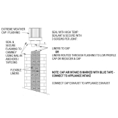 Z-Flex 4"/3" x 35ft Co-Linear (Direct Vent) Gas Chimney Liner Kit, Extreme Weather - Image 2