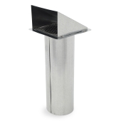 Z-Flex 4" Z-Vent Galvanized Fresh Air Hood - Image 1