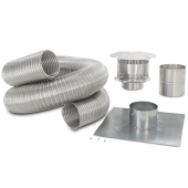Z-Flex 3" x 25ft Aluminum Gas Chimney Liner Kit - Image 1