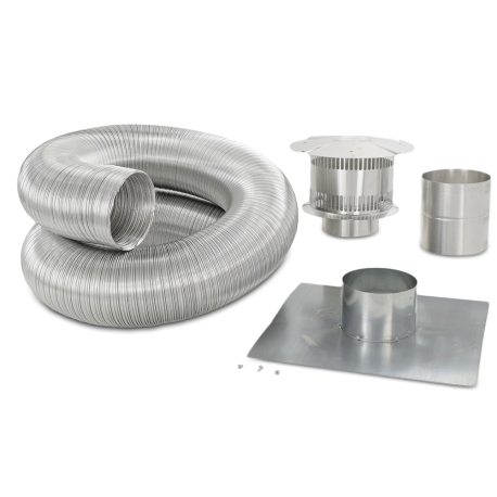 Z-Flex 6" x 25ft Aluminum Gas Chimney Liner Kit