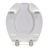 Bemis Bemis 2L2050T (White) 2" Lift Medic-Aid Plastic Round Toilet Seat w/ DuraGuard, Heavy-Duty - Image 3
