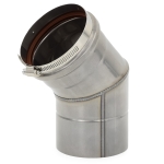 4" Nova-Vent 45-Degree Elbow, Single Wall