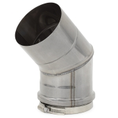 4" Nova-Vent 45-Degree Elbow, Single Wall Z-Flex