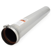 Z-Flex 3" x 2ft Z-Vent Single Wall Pipe - Image 1