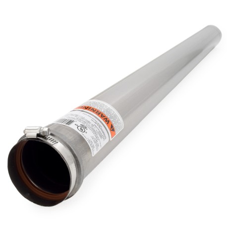 Z-Flex 3" x 4ft Z-Vent Single Wall Pipe