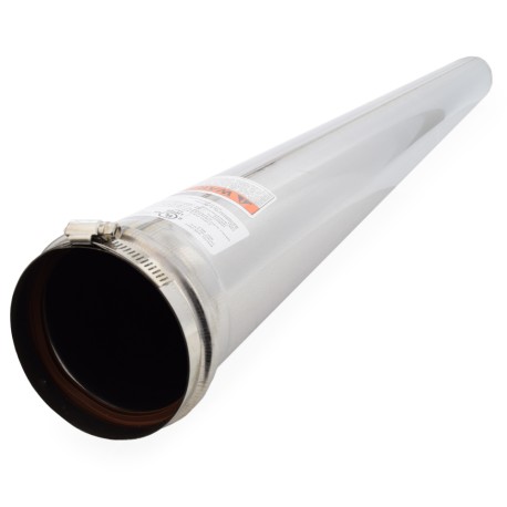 Z-Flex 4" x 5ft Z-Vent Single Wall Pipe