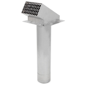 Z-Flex 3" Z-Vent Termination Hood w/ Damper & Screen - Image 1