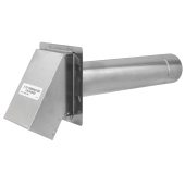 Z-Flex 3" Z-Vent Termination Hood w/ Damper & Screen - Image 2