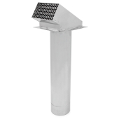 Z-Flex 4" Z-Vent Termination Hood w/ Damper & Screen - Image 1