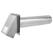 Z-Flex 4" Z-Vent Termination Hood w/ Damper & Screen - Image 2