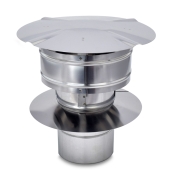 Z-Flex 4" Z-Vent Rain Cap with Storm Collar - Image 1