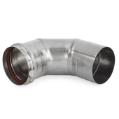 4" Z-Vent 90-Degree Elbow, Single Wall Z-Flex