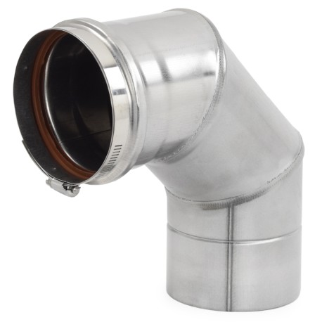 4" Z-Vent 90-Degree Elbow, Single Wall Z-Flex