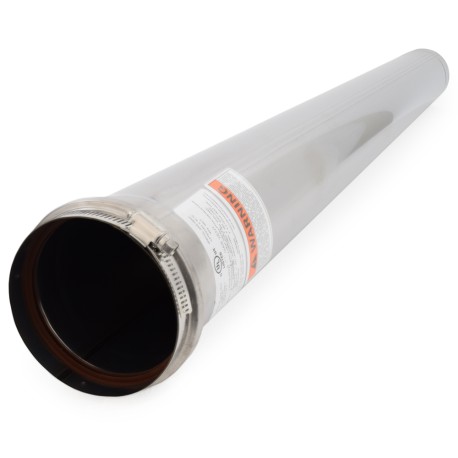 4" x 4ft Z-Vent Single Wall Pipe Z-Flex