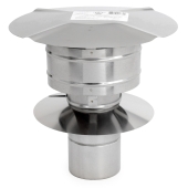 3" Z-Vent Rain Cap with Storm Collar Z-Flex