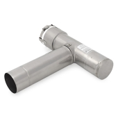 Z-Flex 3" Z-Lok Chimney Liner Stainless Steel Tee Appliance Adapter for Chimney Liner - Image 3