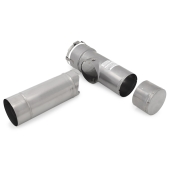 Z-Flex 4" Z-Lok Chimney Liner Stainless Steel Tee Appliance Adapter for Chimney Liner - Image 2