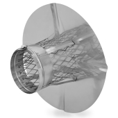 Z-Flex 7" Z-Max Stainless Steel Rain Cap, All-Fuel - Image 2