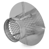 Z-Flex 8" Z-Max Stainless Steel Rain Cap, All-Fuel - Image 2