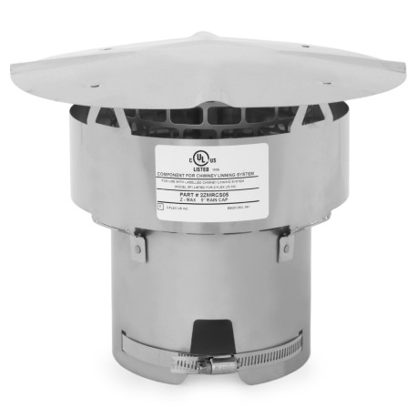 Z-Flex 5" Z-Max Stainless Steel Rain Cap