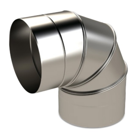 Z-Flex 3" Flex-Ready 90&deg; Adjustable Swivel Offset Adapter/Elbow for Chimney Liner, St. Steel
