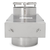 Z-Flex 8" Adjustable Fireplace Insert Offset Adapter for Chimney Liner - Image 4