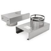 Z-Flex 8" Adjustable Fireplace Insert Offset Adapter for Chimney Liner - Image 7