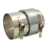 Z-Flex 4" Stainless Steel Fireplace Insert Appliance Adapter for Chimney Liner - Image 2