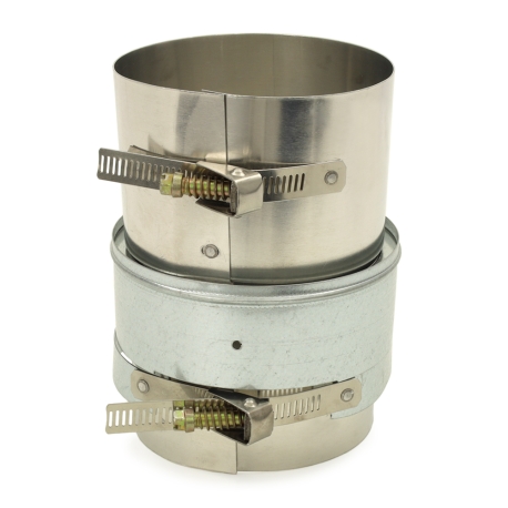 Z-Flex 4" Stainless Steel Fireplace Insert Appliance Adapter for Chimney Liner