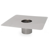 Z-Flex 3" Z-Max 13" x 13" Stainless Steel Flat Chimney Flashing - Image 2
