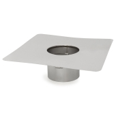 Z-Flex 4" Z-Max 13" x 13" Stainless Steel Flat Chimney Flashing - Image 2