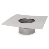 Z-Flex 5" Z-Max 13" x 13" Stainless Steel Flat Chimney Flashing - Image 2
