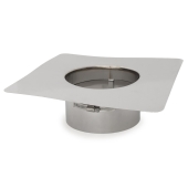 Z-Flex 6" Z-Max 13" x 13" Stainless Steel Flat Chimney Flashing - Image 2