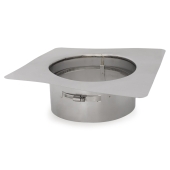 Z-Flex 8" Z-Max 13" x 13" Stainless Steel Flat Chimney Flashing - Image 2