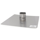 Z-Flex 3" Z-Max 18" x 18" Stainless Steel Flat Chimney Flashing - Image 1