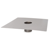 Z-Flex 3" Z-Max 18" x 18" Stainless Steel Flat Chimney Flashing - Image 2