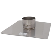 Z-Flex 5" Z-Max 18" x 18" Stainless Steel Flat Chimney Flashing - Image 1