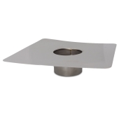 Z-Flex 5" Z-Max 18" x 18" Stainless Steel Flat Chimney Flashing - Image 2