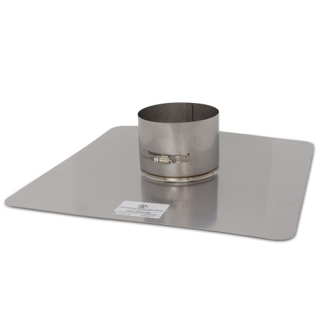 Z-Flex 5" Z-Max 18" x 18" Stainless Steel Flat Chimney Flashing